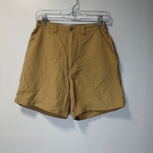 Vintage Campmor Womens Tan Khaki Nylon Hiking Utility Shorts Gorpcore‎ Small